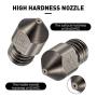 Endlesss 3D Printer Hardened Steel MK8 Nozzle 0.4 mm for 1.75 mm Makerbot, Creality CR-10 All Metal Hotend, Ender 3/ Ender 3 pro, CraftBot, Prusa i3 3D Printer (3 Pack)