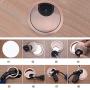 Bestgle 4 Pack Desk Grommet Kit Zinc Alloy Computer Desktop Grommets Wire Organizers Table Cable Cord Round Hole Cover for Home and Office, Fits 2-Inch Hole (Red Bronze)