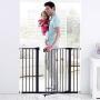 Munchkin Easy Close XL Pressure Mounted Baby Gate for Stairs, Hallways and Doors, Walk Through with Door, 29.5'' - 51.6'' Wide, Metal, Dark Grey Munchkin Easy Close XL Pressure Mounted Baby Gate for Stairs, Hallways and Doors, Walk Through with Door, 29.5'' - 51.6'' Wide, Metal, Dark Grey