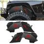 Nilight Front Inner Fender LinersWheel Cover Fit for 2007-2018 Wrangler JK JKU 4WD (4-Door/2-Door) Unlimited Bolt-on Style Fender Flares Splash Guards,2 Years Warranty
