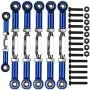 7-Pack Adjustable Alloy Turnbuckles Aluminum Camber Toe Links Set for 1/10 Traxxas Slash 2WD RC Truck Upgrade Hop-Up Parts 7-Pack Adjustable Alloy Turnbuckles Aluminum Camber Toe Links Set for 1/10 Traxxas Slash 2WD RC Truck Upgrade Hop-Up Parts