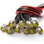 Amotor 10Pcs 8mm 5/16'' LED Metal Indicator Light 12V Waterproof Signal Pilot Lamp Dash Directional Car Truck Boat with Wire (Yellow) Amotor 10Pcs 8mm 5/16'' LED Metal Indicator Light 12V Waterproof Signal Pilot Lamp Dash Directional Car Truck Boat with Wire (Yellow)