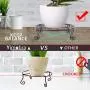 Yimobra 2 Pack Plant Stand for Flower Pot Heavy Duty Potted Holder Indoor Outdoor Metal Rustproof Iron Garden Container Round Supports Rack for Planter Bronze, Brown,11.8 Inches Yimobra 2 Pack Plant Stand for Flower Pot Heavy Duty Potted Holder Indoor Outdoor Metal Rustproof Iron Garden Container Round Supports Rack for Planter Bronze, Brown,11.8 Inches