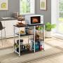 Mr IRONSTONE Kitchen Bakers Rack Utility Storage Shelf Microwave Stand 3-Tier+3-Tier Table for Spice Rack Organizer Workstation (35.5'' Dark Brown) Mr IRONSTONE Kitchen Bakers Rack Utility Storage Shelf Microwave Stand 3-Tier+3-Tier Table for Spice Rack Organizer Workstation (35.5'' Dark Brown)