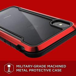 Raptic Shield, Compatible with Apple iPhone Xs Max (Formerly Defense Shield) Military Grade Drop Tested, Anodized Aluminum, TPU, Polycarbonate Protective Case for Apple iPhone Xs Max, Red