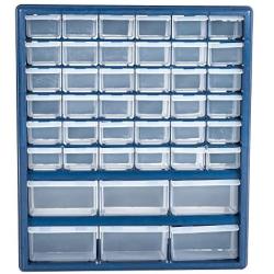 Stalwart - ARP11 Deluxe 42 Drawer Compartment Storage Box, Blue, 10 Targets