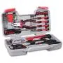 Cartman Red 39-Piece Tool Set - General Household Hand Tool Kit with Plastic Toolbox Storage Case (Cutting Plier) Cartman Red 39-Piece Tool Set - General Household Hand Tool Kit with Plastic Toolbox Storage Case (Cutting Plier)