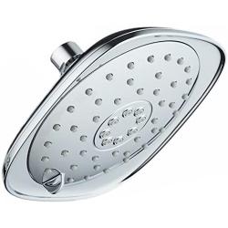 AquaDance Pressure 3-Function Giant 7.3-Inch Designer Rain Shower Head w/High Pulsating Massage & Whisper-Quiet(TM) Technology More Power-Less Noise/Brass Metal Connection Nut, Anti-Clog Jets, Chrome