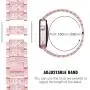 Mosonio Compatible with Apple Watch Band 38mm 40mm 42mm 44mm with Case Women, Jewelry Replacement Metal Wristband Strap with 2 Pack Bling PC Protective Cover for iWatch Series 6/5/4/3/2/1(Pink) Mosonio Compatible with Apple Watch Band 38mm 40mm 42mm 44mm with Case Women, Jewelry Replacement Metal Wristband Strap with 2 Pack Bling PC Protective Cover for iWatch Series 6/5/4/3/2/1(Pink)