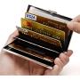 RFID Credit Card Holder Metal Wallet Stainless Steel Credit Card Protector Case for Men or Women