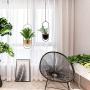 Hoobbii Hanging Planter-Metal Plant Hanger, Simple Modern Planter, Hanging Planters for Indoor Plants, Home Decoration Hanging Flower Pot