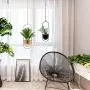 Hoobbii Hanging Planter-Metal Plant Hanger, Simple Modern Planter, Hanging Planters for Indoor Plants, Home Decoration Hanging Flower Pot