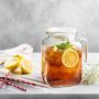 Bormioli Rocco Hermetic Seal Glass Pitcher With Lid and Spout [68 Ounce] Great for Homemade Juice & Cold Tea or for Glass Milk Bottles