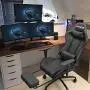 Homall Gaming Chair Computer Office Chair Ergonomic Desk Chair with Footrest Racing Executive Swivel Chair Adjustable Rolling Task Chair (Black) Homall Gaming Chair Computer Office Chair Ergonomic Desk Chair with Footrest Racing Executive Swivel Chair Adjustable Rolling Task Chair (Black)