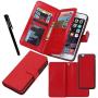 Urvoix for Apple iPhone 8 Plus/iPhone 7 Plus/iPhone 6S Plus(5.5'' Display), Wallet Leather Flip Card Holder Case, 2 in 1 Detachable Magnetic Back Cover iPhone 8Plus/7Plus/6Plus(NOT for iPhone8)