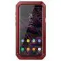 Galaxy S9 Plus Case, LUSTAM Water Resistant Shockproof Aluminium Alloy Rubber Tank Case for Samsung Galaxy S9 Plus- Red