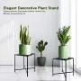 Metal Plant Stand, KABB Iron Art Flower Pot Holder, Modern Metal Display Potted Rack,Rustproof Flower Pot Stand | Decorative Plant Holder for Home, Garden, Patio, Plant Lovers, Housewarming (2 Pack) Metal Plant Stand, KABB Iron Art Flower Pot Holder, Modern Metal Display Potted Rack,Rustproof Flower Pot Stand | Decorative Plant Holder for Home, Garden, Patio, Plant Lovers, Housewarming (2 Pack)