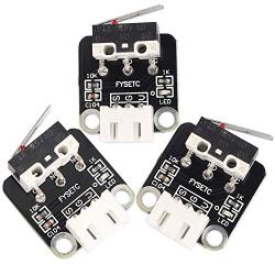 FYSETC 3D Printer Part Accessories Limit Switch Mechanical Switch Module Endstops Switch for RepRap CR-10 10S Ender 3 Pro S4 S5 Series, 3 Pcs