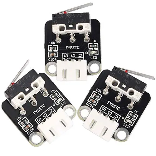 FYSETC 3D Printer Part Accessories Limit Switch Mechanical Switch Module Endstops Switch for RepRap CR-10 10S Ender 3 Pro S4 S5 Series, 3 Pcs FYSETC 3D Printer Part Accessories Limit Switch Mechanical Switch Module Endstops Switch for RepRap CR-10 10S Ender 3 Pro S4 S5 Series, 3 Pcs