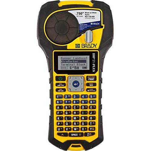 Brady BMP21-PLUS Handheld Label Printer with Rubber Bumpers, Multi-Line Print, 6 to 40 Point Font
