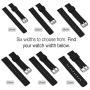 GadgetWraps 14mm Silicone Watch Band Strap with Quick Release Pins – Compatible with Pebble, Fossil, Skagen, Wristology - 14mm Quick Release Watch Band (Black, 14mm)