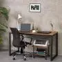HOOBRO Computer Desk, 55.1 x 23.6 x 29.9 Inch Industrial Office Study Desk, PC Table Workstation for Home Office, Sturdy Writing Desk with Metal Frame, Easy to Assemble, Rustic Brown BF68DN01 HOOBRO Computer Desk, 55.1 x 23.6 x 29.9 Inch Industrial Office Study Desk, PC Table Workstation for Home Office, Sturdy Writing Desk with Metal Frame, Easy to Assemble, Rustic Brown BF68DN01