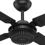 Hunter Fan Company 59235 Hunter 54'' Chronicle Matte Black Ceiling Fan with Wall Control, Large