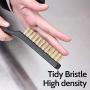 HOYIN 6PC Wire Scatch Brush Set, Zinc Platd and Brass Coated and Nylon Wire,3 and 5 Rows