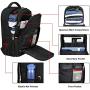 Laptop Backpack,Business Travel Backpack with USB Charging Slit for Men Womens, Anti Theft Water Resistant College School Bookbag Computer Backpack Fits 15 Inch Laptop and Notebook,Black