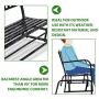 Patio Glider Bench Garden Bench for Patio Outdoor Bench Metal Bench Park Bench Cushion for Yard Porch Clearance Work Entryway