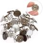 JETTINGBUY 27 Sets Premium Replacement Jean Buttons,17mm Combo Copper Tack Buttons Replacement Kit with Rivets and Metal Base