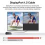 DisplayPort Cable, iVANKY DP Cable 6.6ft/2M, [4K@60Hz, 2K@144Hz, 2K@165Hz], Nylon Braided High Speed DisplayPort 1.2 Cable, Compatible for Gaming Monitor, TV, PC, Laptop and More