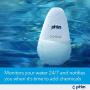 pHin Smart Water Care Monitor for Pools, Hot Tubs and Spas - 24/7 Continuous Water Testing + Know When to Add Chemicals with Automatic App Notifications (New & Improved)