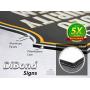 Ultra Reflective Warning 24 Hour Video Surveillance Security Camera System in Operation Metal Yard Sign | Stylish Laser Cut Shield Design | Heavy Duty 1/8'' Thick DiBond Aluminum (Reflective)