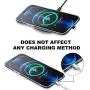 Phone Tether Tab, COCASES 2 Pack Update Phone Lasso Patch with Replacement Part for Smartphone Lanyard Safety Tether (Black)
