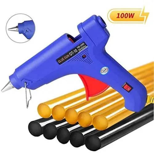 Manelord Glue Gun - 100W Hot Glue Gun with 10Pcs High Adhesion Hot Glue Sticks for Car Dent Repair, Home Improvement, Quick Daily Repair and DIY Small Craft Projects Manelord Glue Gun - 100W Hot Glue Gun with 10Pcs High Adhesion Hot Glue Sticks for Car Dent Repair, Home Improvement, Quick Daily Repair and DIY Small Craft Projects