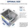 Ultrasonic Cleaner 200W Heated Parts Cleaner 2L (1.5L liquid capacity) for Small Carburetors Injectors Guns Bullets Brass and Jewelry Professional Stainless Steel Ultrasonic Bath Upgrade Gifts for Men