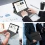 Fintie Case for New Microsoft Surface Pro 7 / Pro 6 / Pro 5 / Pro 4 / Pro 3 12.3 Inch Tablet - Multiple Angle Viewing Portfolio Business Cover, Compatible with Type Cover Keyboard (Black)