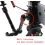 Metal Phone Tripod Mount with Cold Shoe,Woohoto 360 Rotation,Compatible with iPhone 11 12 Pro Max Tripod Mount,Sumsung Smartphone Mount Holder Adapter,Cell Phone Clamp,Video Rig Mount Live Streaming