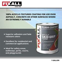 FIXALL Skid Grip Anti-Slip Paint, 100% Acrylic Skid-Resistant Textured Coating - F06510 - 1 Gallon, Color: Camel