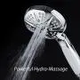 NOTILUS Giant High-Pressure 6-setting Luxury Rain/Handheld Shower Head - Anti-Slip Grip, Metal Fittings, Anti-Clog Jets, Heavy-Duty Stainless Steel Hose - All-Chrome Finish NOTILUS Giant High-Pressure 6-setting Luxury Rain/Handheld Shower Head - Anti-Slip Grip, Metal Fittings, Anti-Clog Jets, Heavy-Duty Stainless Steel Hose - All-Chrome Finish