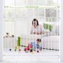 Munchkin Extending XL Tall and Wide Baby Gate,  Hardware Mounted Safety Gate for Stairs, Hallways and Doors, Extends 33'' - 56'' Wide, Metal, White