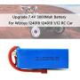 YJYdadaS Upgrade 7.4V 3000Mah 2S Lipo Battery Part for WLtoys 124018 124019 1/12 RC Car