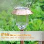 Solar Lights Pathway - Solar Pathway Lights 4 Pack, LED Landscape Lights Outdoor, IP65 Waterproof 8-10 Hours Long Last 10-40 Lumens Adjustable Warm White Pathway Lights for Garden, Path, Yard