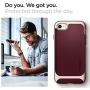 Spigen Neo Hybrid Designed for iPhone SE 2020 Case/Designed for iPhone 8 Case (2017) / Designed for iPhone 7 Case (2016) - Burgundy