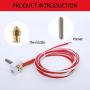 MK8 Extruder Hot End Part DIY Hotend 0.4mm Nozzle 12V 40W Heater Including for RepRap、CR 10 3D Printer 1.75mm Filament (unassembled)