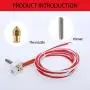 MK8 Extruder Hot End Part DIY Hotend 0.4mm Nozzle 12V 40W Heater Including for RepRap、CR 10 3D Printer 1.75mm Filament (unassembled)