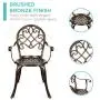 Best Choice Products Cast Aluminum Outdoor Patio Bistro Table Set for Backyard, Garden, Porch, Deck w/Attached Ice Bucket, 2 Chairs - Copper Best Choice Products Cast Aluminum Outdoor Patio Bistro Table Set for Backyard, Garden, Porch, Deck w/Attached Ice Bucket, 2 Chairs - Copper
