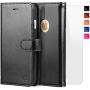 OCASE iPhone 6S Case [Screen Protector Included] Leather Wallet Flip Case for iPhone 6 / 6S Devices 4.7 Inch - Black