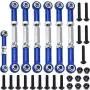 7-Pack Adjustable Aluminum Turnbuckles/Camber Link with Rod Ends Sets for Traxxas Slash 4X4/2WD 1/10 Upgrade Parts 7-Pack Adjustable Aluminum Turnbuckles/Camber Link with Rod Ends Sets for Traxxas Slash 4X4/2WD 1/10 Upgrade Parts
